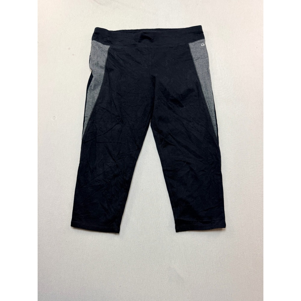 Xersion Capri Leggings Women Extra Large Plus Black Good Colorblock Active